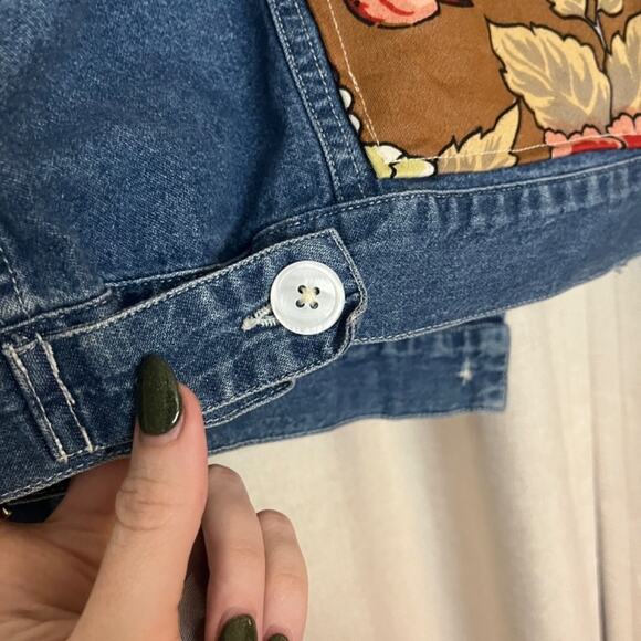 Handmade OOAK Up-cycled Vintage Jacket Birds and Flowers and MOP buttons 1 - Picture 15 of 16